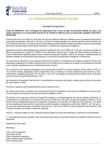 III.- OTRAS DISPOSICIONES Y ACTOS - Real Federación Española ...