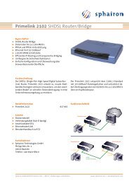 Primelink 2102 SHDSL Router/Bridge - Sphairon