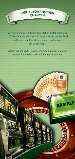 Spielbeschreibung Multi-Roulette - Spielbanken Niedersachsen ...