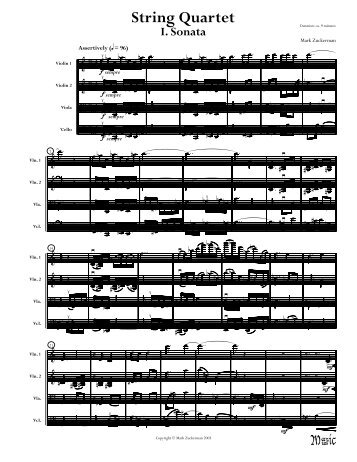 Finale 2004b - [String Quartet 1.MUS] - Zuckerman, Mark