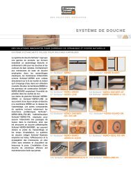 Fiches techniques - SystÃ¨me de douche - Schluter-Systems