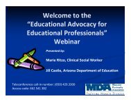Educational Advocacy for Educational Professionals - MDA