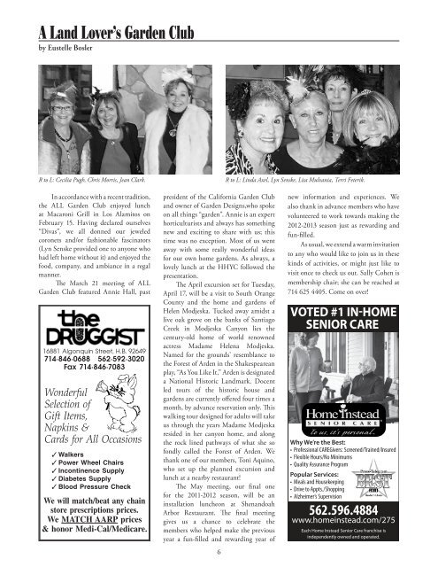 HL April 12.indd - Harbour Light Magazine