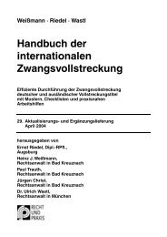 Handbuch der internationalen Zwangsvollstreckung