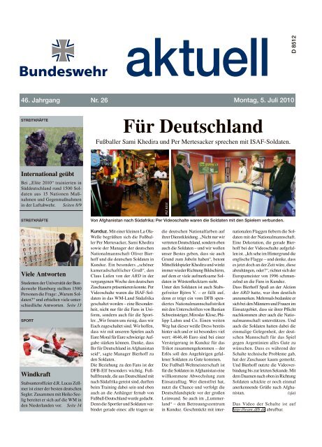 aktuell Nr. 26 vom 05. Juli 2010 ( PDF - Bundeswehr
