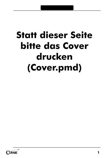 Statt dieser Seite bitte das Cover drucken (Cover ... - CURARE Online