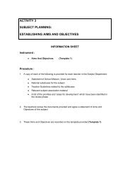 activity 3 subject planning: establishing aims and objectives - School ...