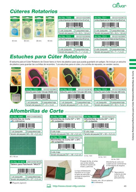 PRODUCTOS CLOVER Vol.9.0