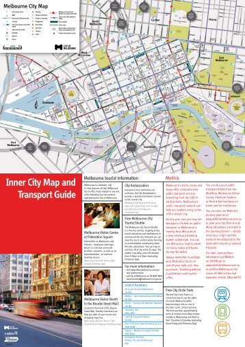 Inner City Map and Transport Guide - University of Melbourne