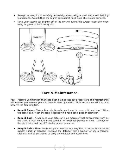 Instruction Manual - Kellyco Metal Detectors