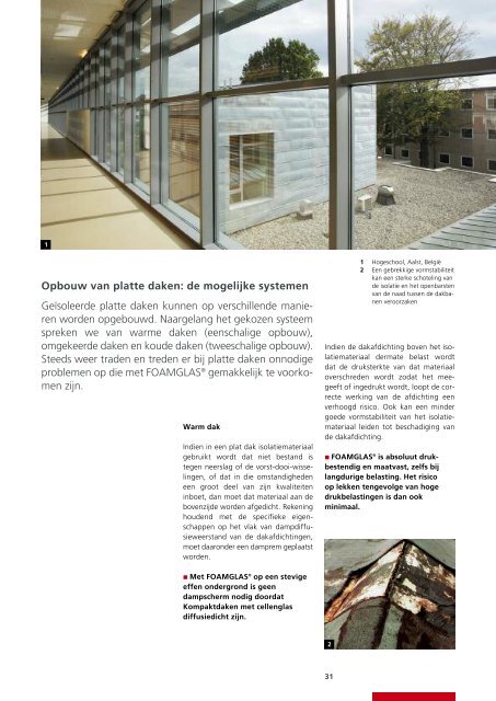 Isolatiesystemen voor platte daken - Foamglas