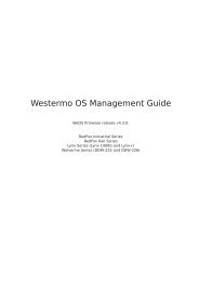 Westermo OS Management Guide - Hypercable