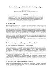 Earthquake Damage and Seismic Code for Buildings in Japan 1 ...