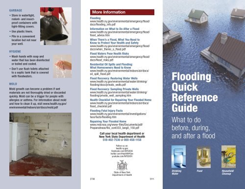 What to Do Before, During and After a Flood - New York State ...