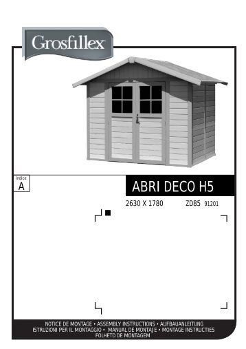 ABRI DECO H5 - Grosfillex Garden Home