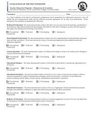 Exit Interview Evaluation Form (pdf) - LCSC Education Division