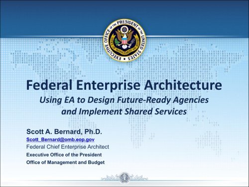 Federal Enterprise Architecture - Digital Government Institute