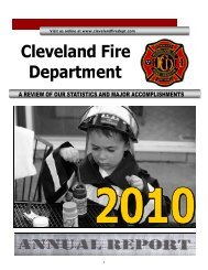 2010 annual report.pub - Cleveland Fire Department