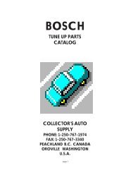 bosch systems - Collectorsautosupply.com