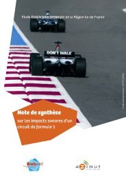 Etat des connaissances sur les impacts sonores d'un circuit de ...