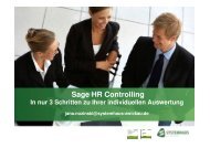 Sage HR Controlling