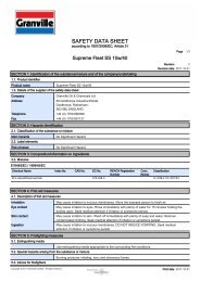 SAFETY DATA SHEET - Granville Oil & Chemicals Ltd