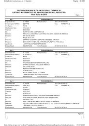 SUPERINTENDENCIA DE INDUSTRIA Y COMERCIO LISTADO ...