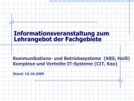 Kein Folientitel - Fachgebiet KBS - TU Berlin