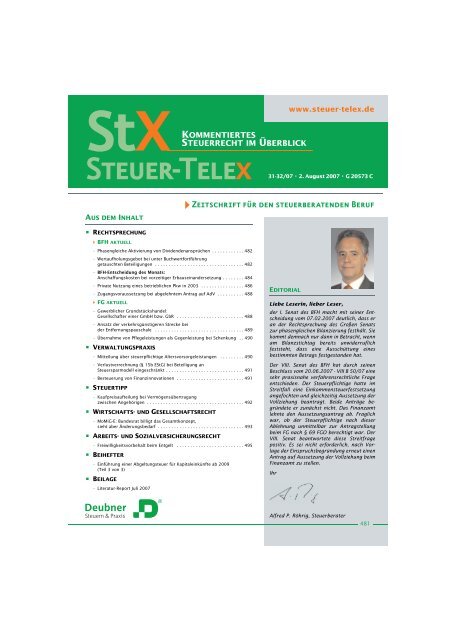 Steuer-Telex
