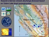 Tulare Lake Toward a Sierran stream discharge forecast ... - ICWT