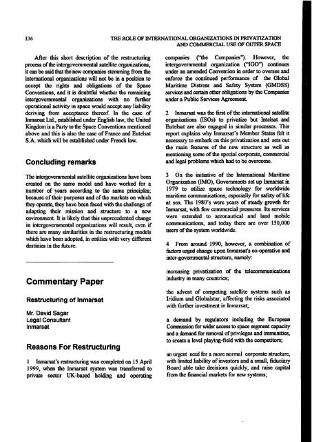 Proceedings of the Workshop - United Nations Office for Outer ...