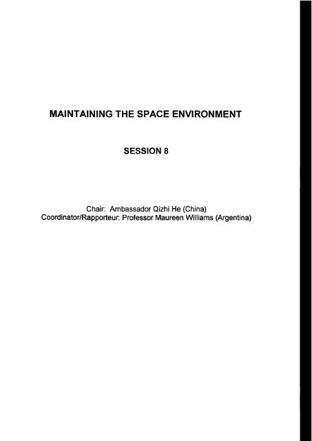 Proceedings of the Workshop - United Nations Office for Outer ...