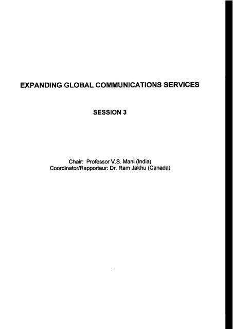 Proceedings of the Workshop - United Nations Office for Outer ...