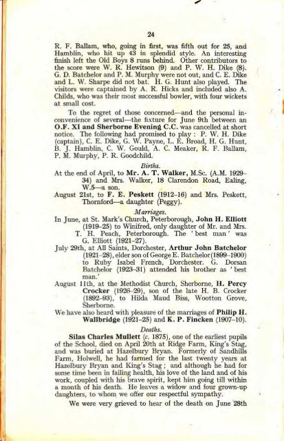 Fosterian Magazine â Summer 1937 - Old Fosterians and Lord ...