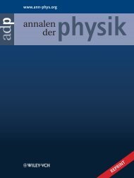 Annalen der Physik 524, 751 (2012) - Centro de FÃ­sica de Materiales