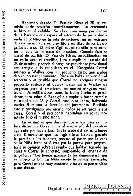 La guerra de Nicaragua - La Guerra Nacional 1854