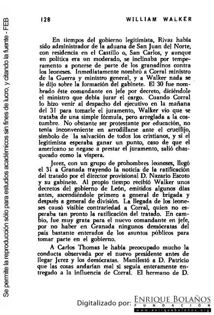 La guerra de Nicaragua - La Guerra Nacional 1854