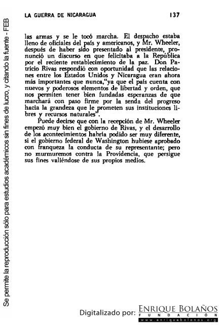 La guerra de Nicaragua - La Guerra Nacional 1854