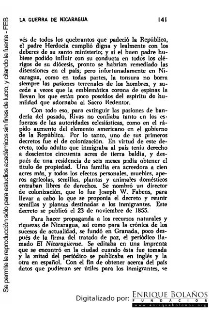 La guerra de Nicaragua - La Guerra Nacional 1854