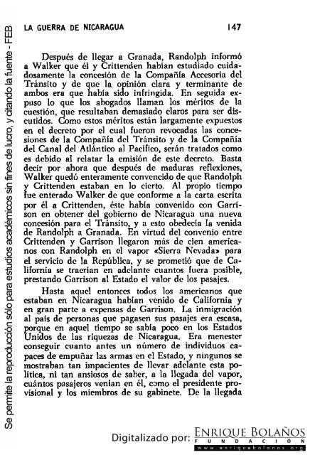 La guerra de Nicaragua - La Guerra Nacional 1854