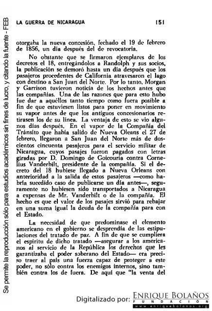 La guerra de Nicaragua - La Guerra Nacional 1854