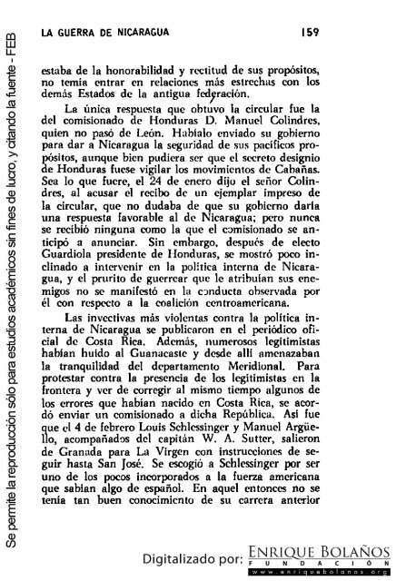 La guerra de Nicaragua - La Guerra Nacional 1854