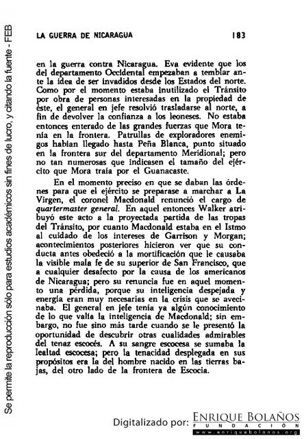 La guerra de Nicaragua - La Guerra Nacional 1854