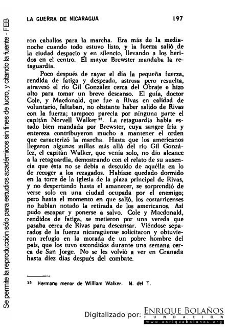 La guerra de Nicaragua - La Guerra Nacional 1854