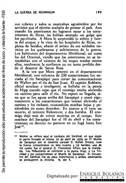 La guerra de Nicaragua - La Guerra Nacional 1854