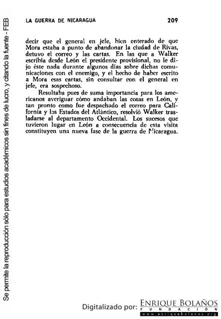 La guerra de Nicaragua - La Guerra Nacional 1854