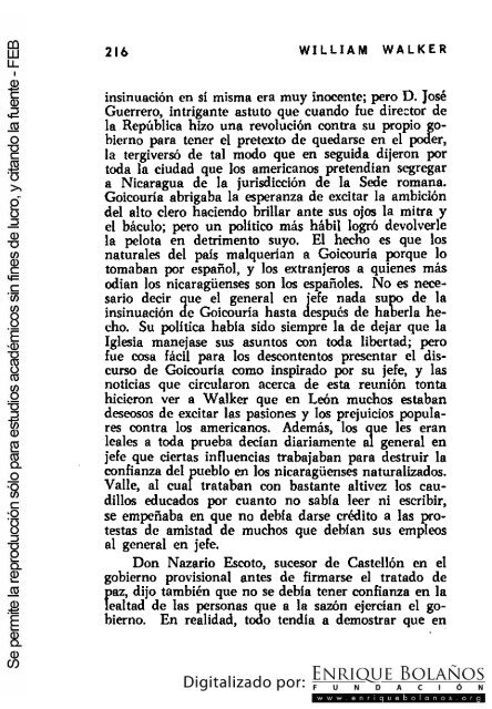 La guerra de Nicaragua - La Guerra Nacional 1854