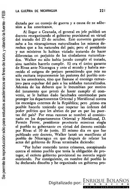 La guerra de Nicaragua - La Guerra Nacional 1854