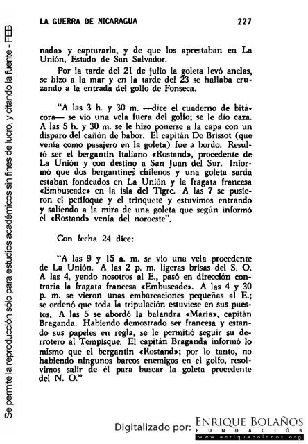 La guerra de Nicaragua - La Guerra Nacional 1854