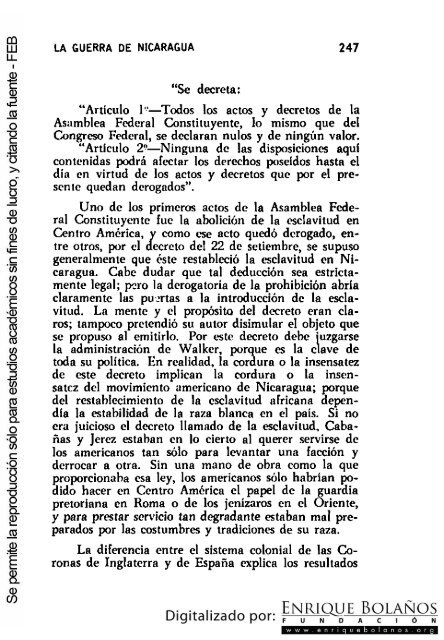 La guerra de Nicaragua - La Guerra Nacional 1854